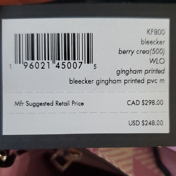 Kate Spade Bleecker Gingham Medium Crossbody. New With Tag. Dust Bag Included. - Picture 12 of 13